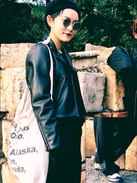 山下花穏さん（レディース・158cm）の秋コーディネート