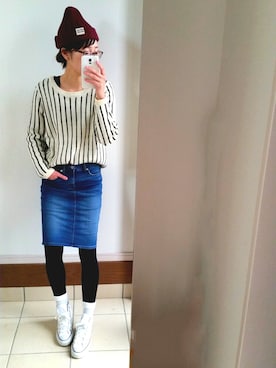 「ハイカット」｜な つ み。さん（レディース・161cm・20代）の冬コーディネート