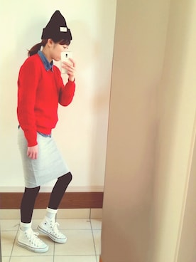 「ハイカット」｜な つ み。さん（レディース・161cm・20代）の冬コーディネート