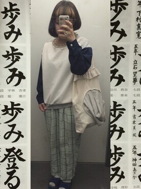 「厚底」｜たて○さん（レディース・151cm）の春コーディネート