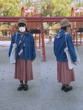 「フード」｜たて○さん（レディース・151cm）の秋コーディネート