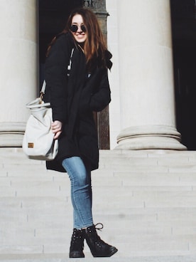 「L.L.Bean（エルエルビーン）のアイテム（ダウンジャケット/コート）」を使った、emさん（レディース・170cm）の夏コーディネート