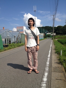 「道の駅」｜d5さん（メンズ・179cm）の夏コーディネート