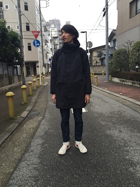 「MR.GENTLEMAN（ミスタージェントルマン）のアイテム（マウンテンパーカー）」を使った、d5さん（メンズ・179cm）の冬コーディネート