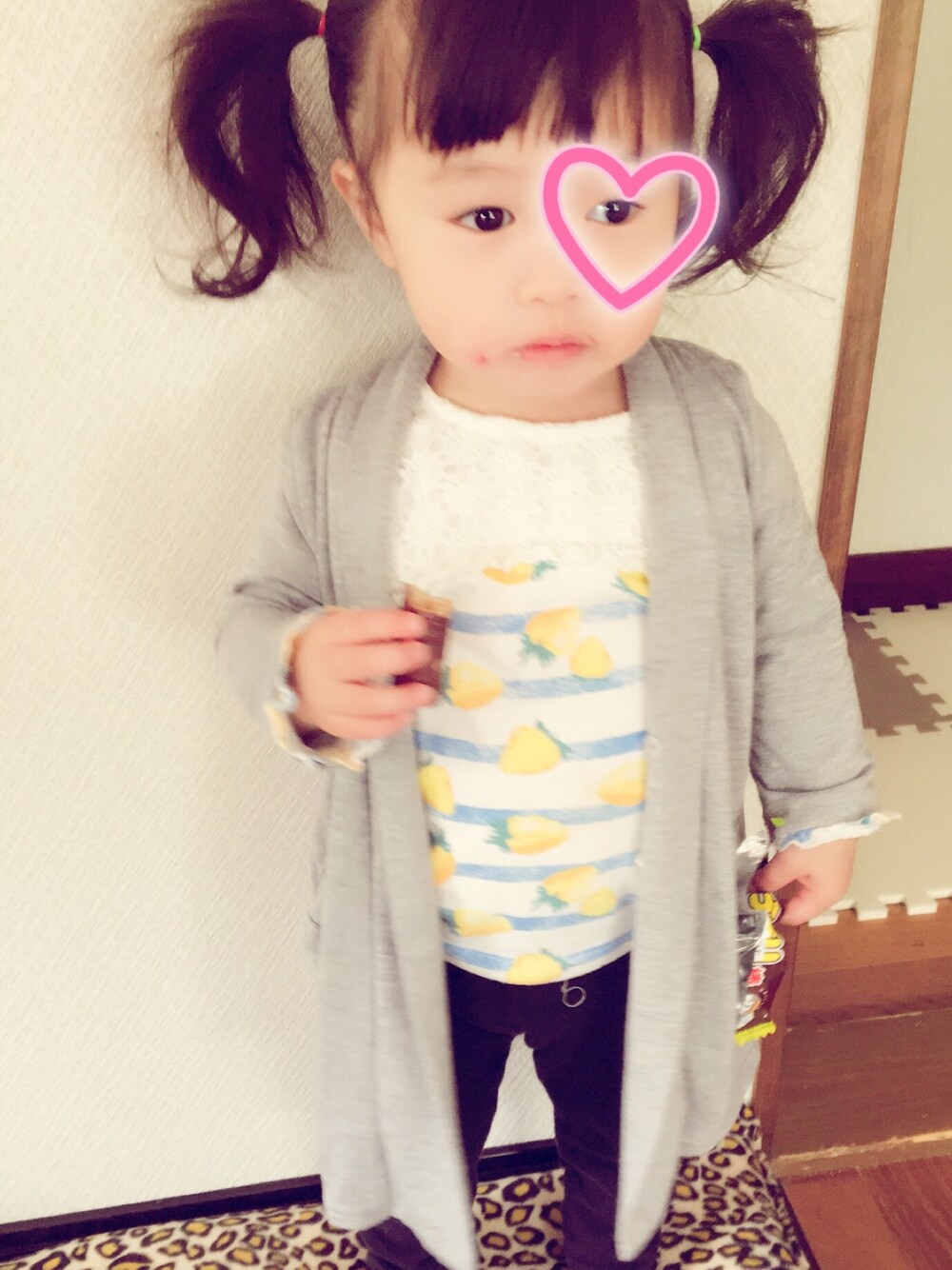 「キッズコーデ、kids、プチプラ、おんなのこ、西松屋、しまむら」｜「no brandのアイテム（Tシャツ/カットソー、その他）」を使った、aikae♡さん（キッズ・100cm）の春コーディネートの1枚目の写真