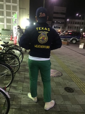 「Ralph Lauren」｜「アイテム（ブルゾン）」を使った、GakuNakazatoさん（メンズ・178cm）の冬コーディネート