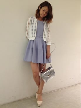 「Supreme.La.La.（シュープリームララ）のアイテム（ブルゾン）」を使った、Harei Arakawaさん（168cm）の春コーディネート