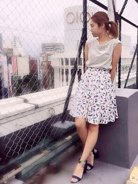 Harei Arakawaさん（レディース・168cm）の夏コーディネート