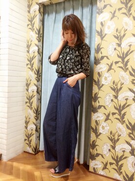 「Supreme.La.La.（シュープリームララ）のアイテム」を使った、Harei Arakawaさん（レディース・168cm）の夏コーディネート