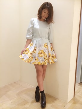 「Supreme.La.La.（シュープリームララ）のアイテム」を使った、Harei Arakawaさん（レディース・168cm）の秋コーディネート