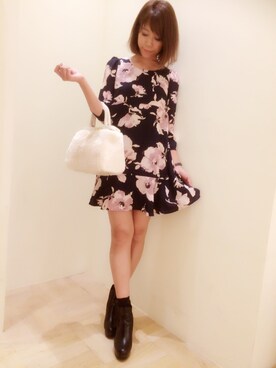 「Supreme.La.La.（シュープリームララ）のアイテム」を使った、Harei Arakawaさん（レディース・168cm）の秋コーディネート