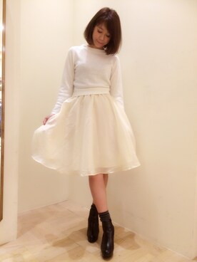 「Supreme.La.La.（シュープリームララ）のアイテム」を使った、Harei Arakawaさん（レディース・168cm）の秋コーディネート