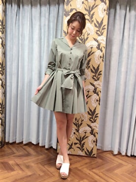 「Supreme.La.La.（シュープリームララ）のアイテム」を使った、Harei Arakawaさん（レディース・168cm）の春コーディネート