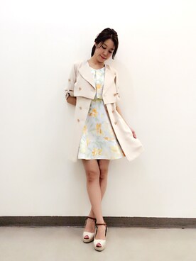 「Supreme.La.La.（シュープリームララ）のアイテム（その他アウター）」を使った、Harei Arakawaさん（レディース・168cm）の春コーディネート