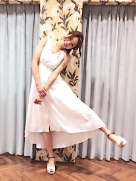 「Supreme.La.La.（シュープリームララ）のアイテム」を使った、Harei Arakawaさん（レディース・168cm）の春コーディネート