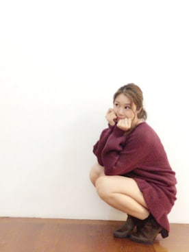 「Supreme.La.La.（シュープリームララ）のアイテム（その他トップス）」を使った、Harei Arakawaさん（レディース・168cm）の秋コーディネート