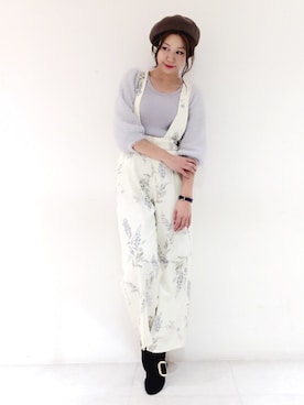 「Supreme.La.La.（シュープリームララ）のアイテム（ニット/セーター）」を使った、Harei Arakawaさん（レディース・168cm）の秋コーディネート