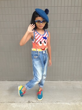 かりなさん(キッズ・120cm)の夏コーディネート