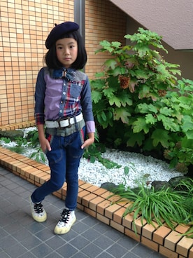 かりなさん(キッズ・120cm)の夏コーディネート