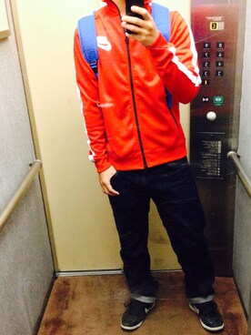 「アイテム（ジャージ）」を使った、ひろさん（メンズ・171cm・10代）の秋コーディネート