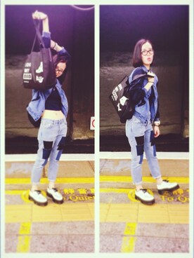 「MONKI」｜athxxatsuさん（レディース・163cm）の冬コーディネート