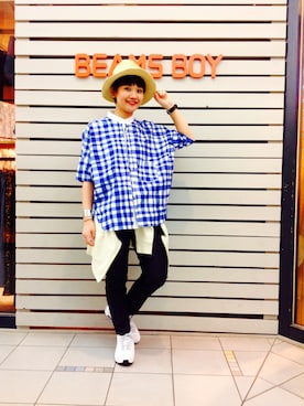 「スウェット×シャツ」｜tomoyosonodaさん（レディース・158cm・20代）の春コーディネート