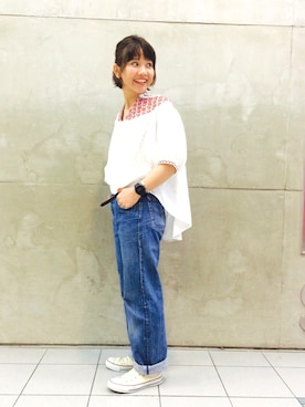 「trepied（トレピエ）のアイテム」を使った、tomoyosonodaさん（レディース・158cm）の春コーディネート