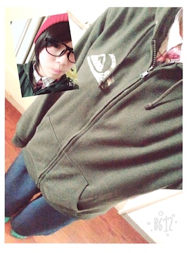 「quiksilver」｜✩misa✩さん（レディース・157cm）の冬コーディネート