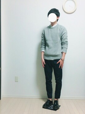 「Dr. Martens（ドクターマーチン）のDr.Martens (ドクターマーチン)/1461 3EYE GIBSON SHOES（その他シューズ）」を使った、なぎささん（メンズ・171cm）の秋コーディネート