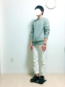 「Dr. Martens（ドクターマーチン）のDr.Martens (ドクターマーチン)/1461 3EYE GIBSON SHOES（その他シューズ）」を使った、なぎささん（メンズ・171cm）の秋コーディネート