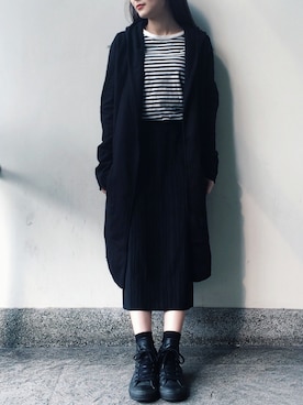 「H&M（エイチ・アンド・エム）のアイテム（モッズコート）」を使った、riwaさん（レディース・153cm）の春コーディネート