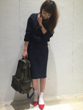 「ヒール×靴下」｜kaoさん（レディース・153cm）の春コーディネート