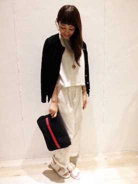 「アイテム（カーディガン/ボレロ）」を使った、kaoさん（レディース・153cm）の春コーディネート