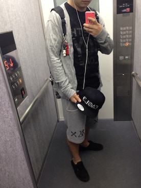 「Gimme Five（ギミーファイブ）のアイテム（パンツ）」を使った、HAWKEYE_Osakaさん（メンズ・179cm）の秋コーディネート
