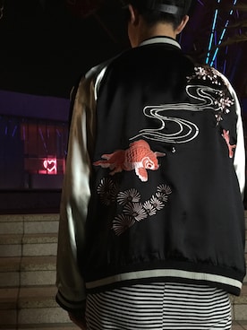 「RickOwens×adidas」｜「アイテム（帽子）」を使った、Sさん（メンズ・178cm）の冬コーディネート