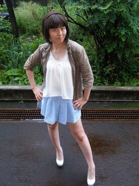 「CECIL McBEE（セシルマクビー）のアイテム（ブルゾン）」を使った、ゆこねぇさん（レディース・151cm）の夏コーディネート