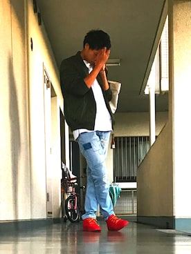 「アイテム（ハンドバッグ）」を使った、kaiさん（メンズ・175cm・10代）の秋コーディネート