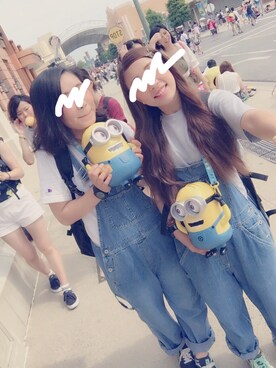 「OLD NAVY（オールドネイビー）のアイテム（つなぎ/オールインワン）」を使った、m a r i nさん（レディース・153cm）の秋コーディネート