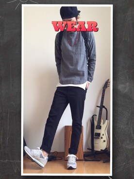 メンズ ニューバランス ネイビー グレー New Balance Mrl 996 Agを使った人気ファッションコーディネート Wear