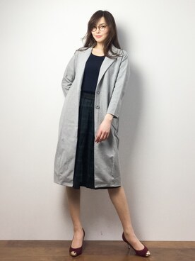 「AZUL by moussy（アズールバイマウジー）のアイテム（その他アウター）」を使った、manami 16さん（レディース・163cm）の冬コーディネート