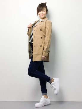 「LOWY（ロヴィ）のアイテム」を使った、manami 16さん（レディース・163cm）の春コーディネート