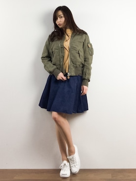 「goa（ゴア）のアイテム（ジャケット/アウター）」を使った、manami 16さん（レディース・163cm）の春コーディネート