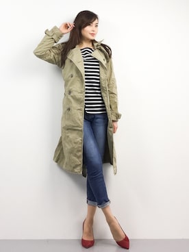 「goa（ゴア）のアイテム（ジャケット/アウター）」を使った、manami 16さん（レディース・163cm）の春コーディネート