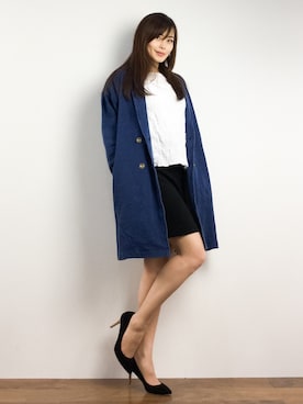 「AVAN LILY（アヴァンリリィ）のアイテム（その他アウター）」を使った、manami 16さん（レディース・163cm）の春コーディネート