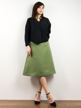 「ILIMA（イリマ）のアイテム（パンプス）」を使った、manami 16さん（レディース・163cm）の春コーディネート