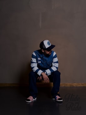 「FUCT」｜「アイテム（キャップ）」を使った、hideandrideさん（メンズ・169cm）の春コーディネート