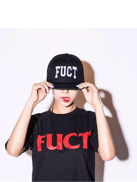 「FUCT」｜「アイテム（キャップ）」を使った、hideandrideさん（レディース・170cm）の夏コーディネート