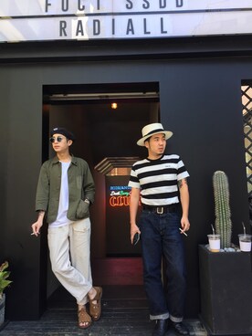 「fuct（ファクト）のアイテム（ジャケット/アウター）」を使った、hideandrideさん（メンズ・178cm）の秋コーディネート