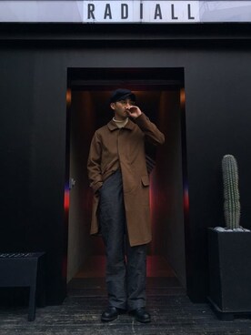 「OLD JOE & CO.（オールドジョーアンドコー）のアイテム（ジャケット/アウター）」を使った、hideandrideさん（メンズ・184cm）の秋コーディネート