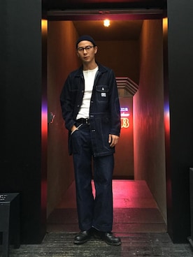 「fuct（ファクト）のアイテム（ジャケット/アウター）」を使った、hideandrideさん（メンズ・183cm）の冬コーディネート